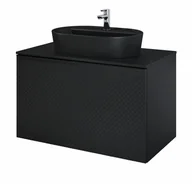 Szafki łazienkowe - Elita Glam szafka 90 1S + 1S black matt 168387 5907546872212 - miniaturka - grafika 1