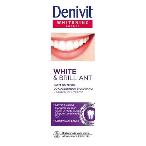 Denivit Denivit White & Brilliant Toothpaste pasta do zębów do codziennego stosowania 50ml
