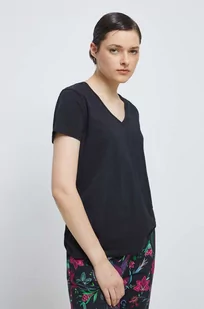 Medicine t-shirt damski kolor czarny - Koszulki sportowe damskie - miniaturka - grafika 1