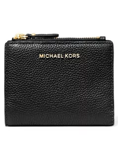Portfele - Michael Kors Skórzany portfel w kolorze czarnym - 11,5 x 9 x 2 cm - grafika 1