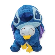 Maskotki i pluszaki - MASKOTKA NIEBIESKI STWOREK 40 CM – PLUSZAK Z PRZYTULANKĄ KACZUSZKĄ - miniaturka - grafika 1