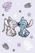 Koce i narzuty dla dzieci - Koc polarowy 100x150 Lilo and Stitch fioletowy - miniaturka - grafika 1