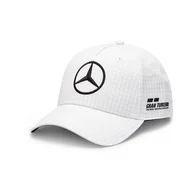 Odzież do sportów motorowych - Czapka męska baseballowa Lewis Team white Mercedes AMG F1 2023 - miniaturka - grafika 1