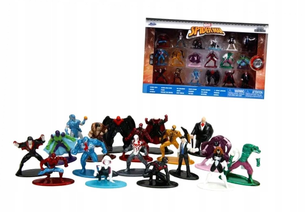Figurka Simba JADA Spiderman figurki metal 18pak 9334468314