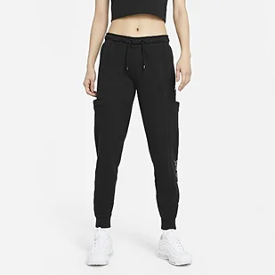 Nike Damskie spodnie treningowe Nsw Air czarny/biały L - Spodnie damskie - miniaturka - grafika 1