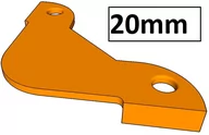 Frezy - Szablon wzornik do frezowania narożników - R=20mm - miniaturka - grafika 1