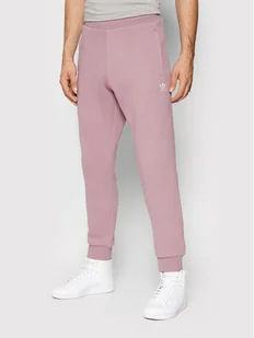 adidas Spodnie dresowe adicolor Essentials HE9411 Fioletowy Slim Fit - Spodnie sportowe męskie - miniaturka - grafika 1