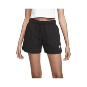 Spodenki damskie - Nike DQ5802-010 W NSW Club FLC MR Krótkie Spodenki Damskie Czarny/Biały Rozmiar L-T - miniaturka - grafika 1