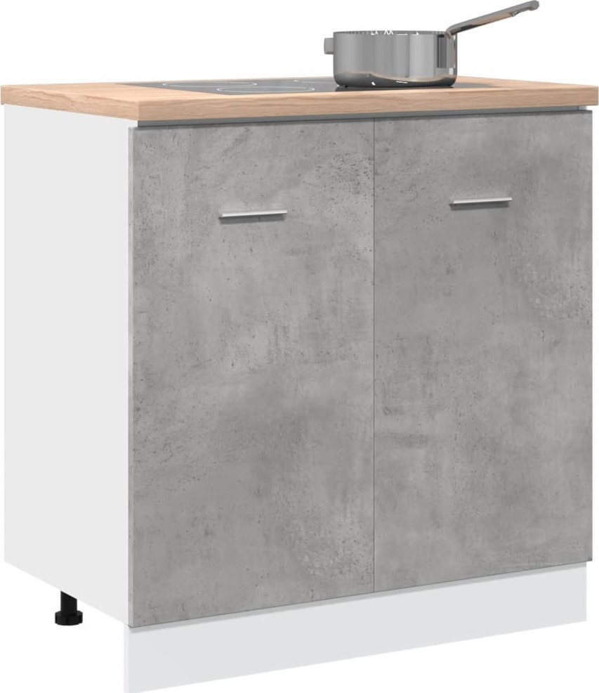 vidaXL vidaXL Szafka pod zlew, szarość betonu, 80x46x81,5 cm