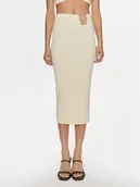 Spódnice - Patrizia Pepe Spódnica ołówkowa 2G0974/K021-W362 Écru Modern Slim Fit - miniaturka - grafika 1