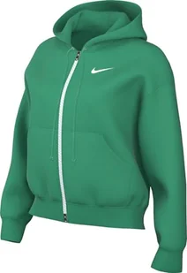 Nike Sportswear Phoenix HJ0995-324, damska bluza z kapturem z zamkiem błyskawicznym na całej długości, zielona (Stadium Green/Sail), HJ0995-324 - Bluzy damskie - miniaturka - grafika 1