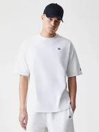 Koszulki męskie - T-shirt męski bawełniany oversize New Era Ne Premium Essential Os 60752359 M Jasnoszary (0198976882659). T-shirty męskie - miniaturka - grafika 1