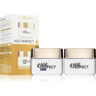 Loreal Paris Paris Age Perfect zestaw do pielęgnacji skóry przeciw zmarszczkom 2x50 ml - Zestawy kosmetyków damskich Loreal Paris Paris Age Perfect zestaw do pielęgnacji skóry przeciw zmarszczkom 2x50 ml - Zestawy kosmetyków damskich - miniaturka - grafika 1
