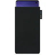 Etui i futerały do telefonów - Adore June Klasyczne czarne etui kompatybilne z Samsung Galaxy S10, etui na telefon komórkowy z wytrzymałego materiału Cordura z efektem czyszczenia wyświetlacza, wyprodukowano w Europie - miniaturka - grafika 1