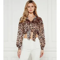 Koszule damskie - GUESS Koszula Cropped Fit - miniaturka - grafika 1