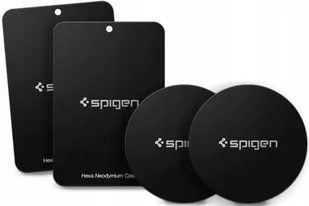 Spigen Blaszki do uchwytów Kuel Car Mount Metal Plates A210, czarne 8809466644757 - Akcesoria do tabletów i e-booków - miniaturka - grafika 3