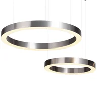 Lampy sufitowe - Lampa wisząca Circle ST-8848-40+60 Step LED 96W 3000K pierścienie nikiel - miniaturka - grafika 1