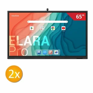 Zestaw Aktywna Tablica 2 x Newline Elara Pro 65" + uchwyty ścienne - Tablice interaktywne - miniaturka - grafika 1