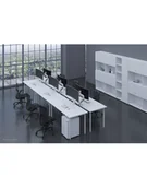 Uchwyty do telewizora - NewStar Uchwyt biurkowy NM-D775WHITEPL PLUS - miniaturka - grafika 1