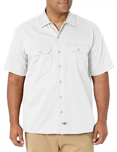 Dickies Męska koszula robocza z krótkim rękawem, biały (White Wh), 4XL - Koszule męskie - miniaturka - grafika 1