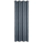 Zasłony - DESIGN 91, Zasłona na przelotkach Juliet, 140x250 cm, Grafitowo - srebrny - miniaturka - grafika 1