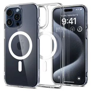 Etui do iPhone 15 Pro Max Spigen Ultra Hybrid MagFit do MagSafe obudowa ochronna na telefon White - Etui i futerały do telefonów - miniaturka - grafika 15