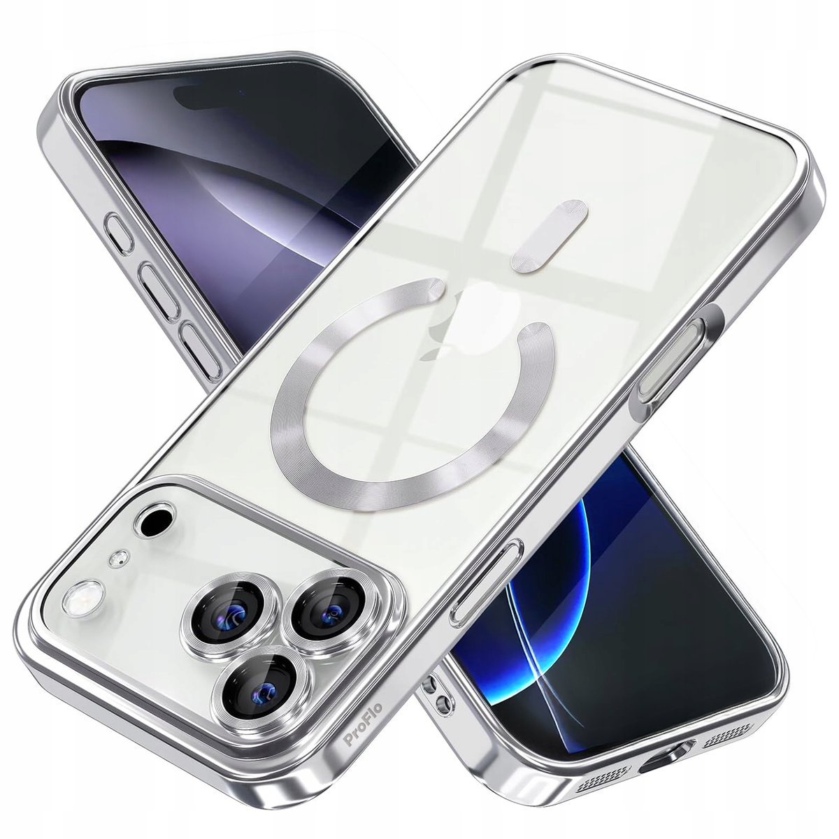 Etui ProFlo do iPhone 17 Pro do MagSafe Srebrne Ochrona Aparatu Srebrny