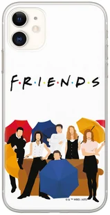 Etui na  IPHONE 12 PRO MAX Friends 001 Biały - Etui i futerały do telefonów - miniaturka - grafika 1