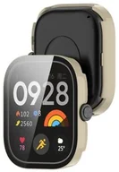 Akcesoria do smartwatchy - Bizon Etui ze szkłem do zegarka Case+Glass Watch do Xiaomi Redmi Watch 5, beżowe - miniaturka - grafika 1
