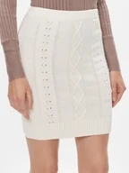 Spódnice - Guess Spódnica mini W4RD58 Z37L1 Écru Slim Fit - miniaturka - grafika 1