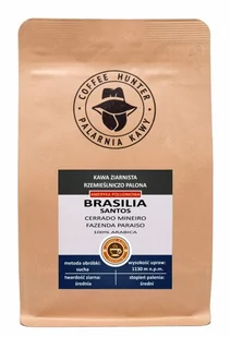 Santos COFFEE HUNTER Kawa ziarnista COFFEE HUNTER Brazylia Fazenda Paraiso 1kg 11258-uniw - Kawa - miniaturka - grafika 1