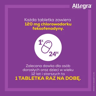 Sanofi Aventis Allegra 120mg - Leki na alergię - miniaturka - grafika 2