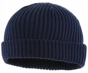 M-Tac Zimowa Czapka Dzianinowa Akryl Navy Blue S/M - Czapki damskie - miniaturka - grafika 1
