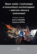 Biznes - Nowe media i technologie w komunikacji marketingowej  wybrane obszary zastosowań - No author - ebook - miniaturka - grafika 1