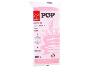 Różowa masa cukrowa Modecor, lukier plastyczny 1 kg - Dodatki do ciast w proszku - miniaturka - grafika 1