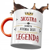 Kubki - Kubek Pomarańczowy Dla Siostry Urodziny na Prezent z Nadrukiem ze Zdjęciem+ Opakowanie na prezent (wzór 01) - miniaturka - grafika 1