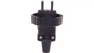 Gniazdka elektryczne - Emos Wtyczka gumowa 10/16A 250V 2P+Z IP65 czarna P0037 P0037 - miniaturka - grafika 1