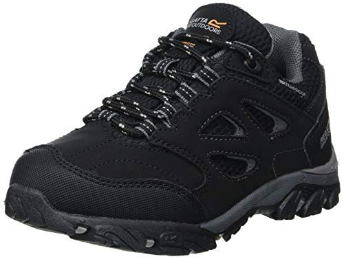 Regatta Unisex dziecięce Chaussures Techniques De Marche Junior Basses Holcombe Buty trekkingowe, Czarny granit - 31 EU