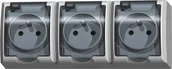 Gniazdka elektryczne - Ospel Ospel Fala - gniazdo potrójne GNH-3HZ/00/d - miniaturka - grafika 1