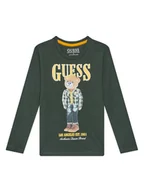 Bluzki damskie - Guess Bluzka N5BI04I3Z14 Zielony Regular Fit - miniaturka - grafika 1