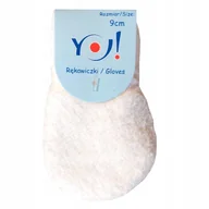 Szaliki i chustki dla dzieci - Grube Ciepłe Rękawiczki Frotte Łapki Niedrapki Dla Niemowląt Białe 9Cm Yo! Club - ubranie - miniaturka - grafika 1