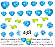 Ozdoby do paznokci - Naklejki wodne na paznokcie - nr 498 - miniaturka - grafika 1