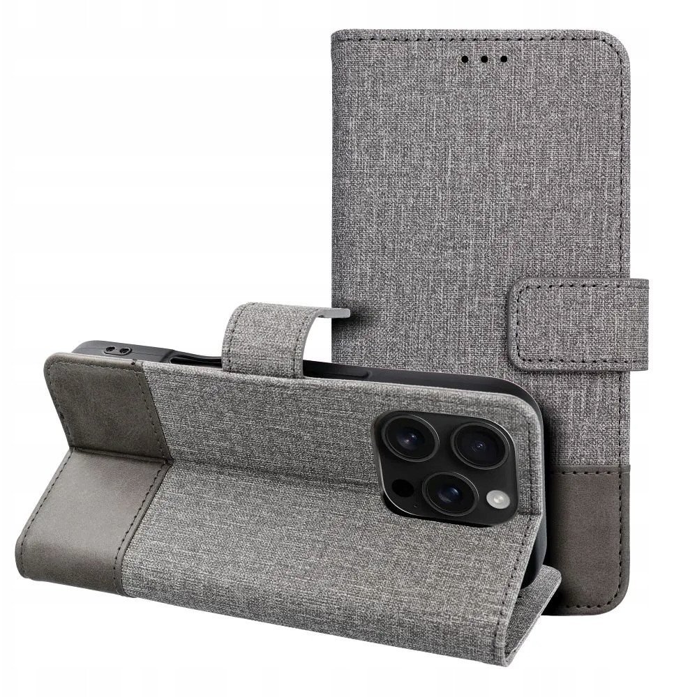 Kabura GOMMA Book do SAMSUNG S25 Edge szary