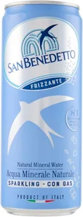 Musująca Woda Mineralna w Puszce San Benedetto 330ml - Włoski Klasyk - Desery dla dzieci - miniaturka - grafika 1