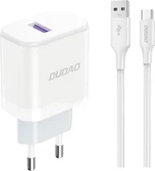 Ładowarki do telefonów - Dudao A20EU 1x USB-A + kabel USB-A - USB-C - miniaturka - grafika 1