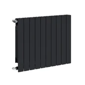 Grzejniki pokojowe - KFA Grzejnik aluminiowy ADR 50x80 cm czarny 1095W - miniaturka - grafika 1