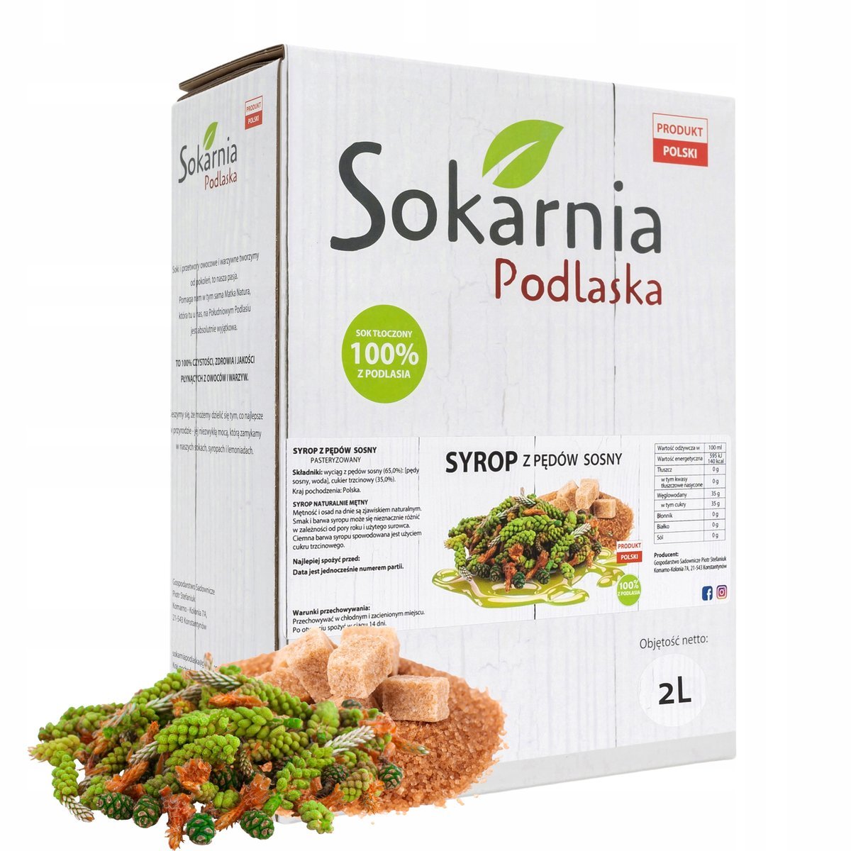 SYROP Z PĘDÓW SOSNY 2l Naturalny Smak Składniki Odżywcze Zdrowie Witaminy