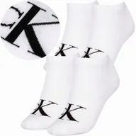 Skarpetki damskie - Calvin Klein Skarpetki Stopki 2 Pary 39-42 Biały Ck - miniaturka - grafika 1