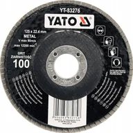 Materiały ścierne - YATO Ściernica listkowa płaska 125mm p120 YT-83276 - miniaturka - grafika 1