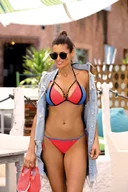 Stroje kąpielowe - Kostium Kąpielowy Lara Nectarine Ortensia-Blu M-511 (10) Koralowo-Niebieski (Rozmiar L) - miniaturka - grafika 1